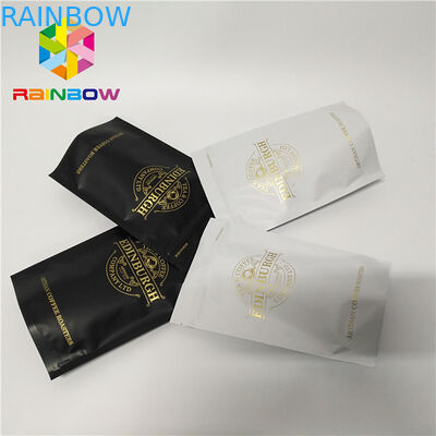 Plastik fermuar Alt Gusset Çanta 500g stand up açılıp kapanabilir kahve kilitli kese