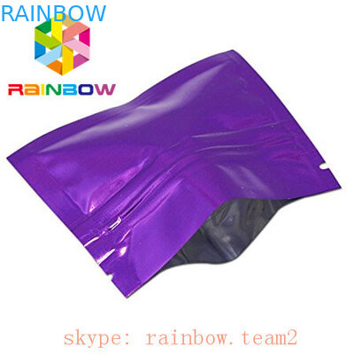 Renkli 3 yan mühürlü düz mini mylar folyo çanta 1g kenevir çay / çiçek sızıntı paketleme poşet