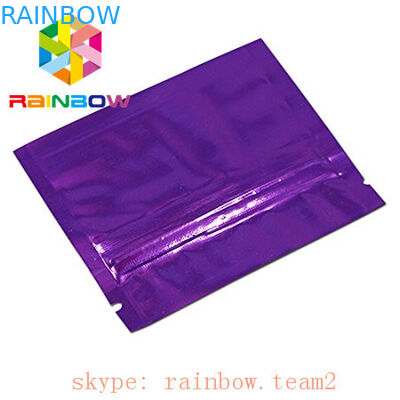 Renkli 3 yan mühürlü düz mini mylar folyo çanta 1g kenevir çay / çiçek sızıntı paketleme poşet