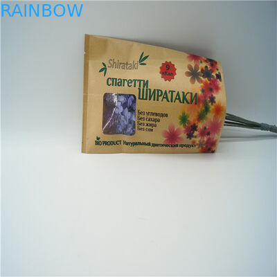 Temizle Ön Özelleştirilmiş Kağıt Torbalar Zip Kilit Şeker Fındıklı Üç Taraflı Mühür Ambalaj Çanta