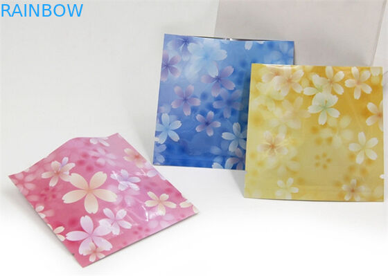 Özelleştirilmiş Üç Taraflı Maske için Pembe Renkli Kozmetik Çanta Ambalajını Mühürlü