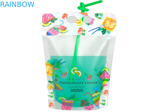 100ml / 200ml Şeffaf Stand Up Fermuarlı Tam Renkli Baskı Torbaları