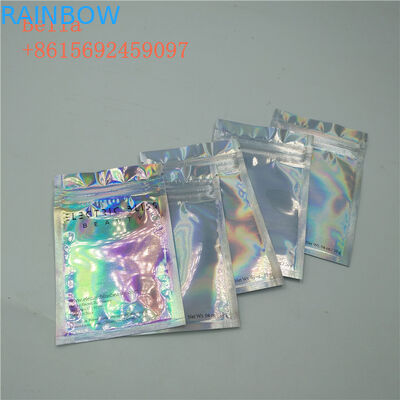 Üç Yan Seal Folyo Kılıfı Ambalaj, Küçük Kozmetik Fermuarlı Çanta Stand