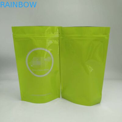 Parlak Renkler ile FDA Kendinden Seal Fermuar plastik torba çanta Alüminyum Folyo