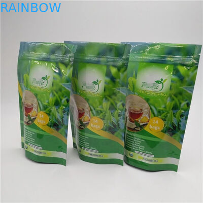 Parlak Renkler ile FDA Kendinden Seal Fermuar plastik torba çanta Alüminyum Folyo