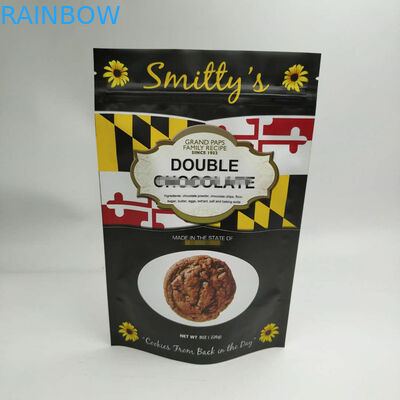 Snack Çanta Ambalaj Stand Up Üç Yan Fermuarlı Yuvarlak Köşe Fermuarlı