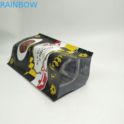 Snack Çanta Ambalaj Stand Up Üç Yan Fermuarlı Yuvarlak Köşe Fermuarlı