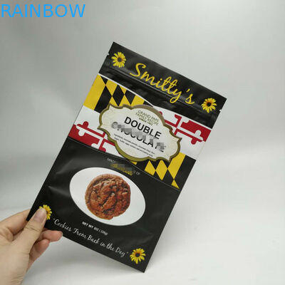 Snack Çanta Ambalaj Stand Up Üç Yan Fermuarlı Yuvarlak Köşe Fermuarlı