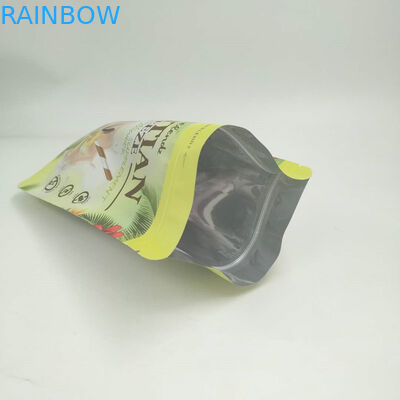 Altın Folyo Stand Up Torbalar 200g / 250g Protein Tozu Logosu Özelleştirilmiş