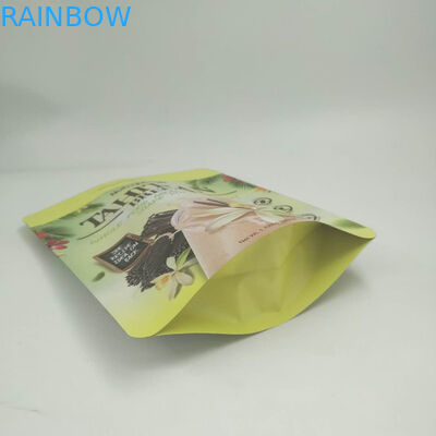 Altın Folyo Stand Up Torbalar 200g / 250g Protein Tozu Logosu Özelleştirilmiş