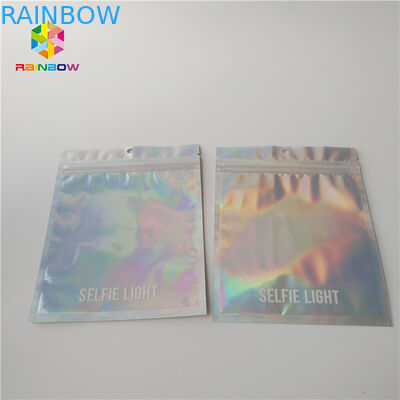 Elmas Parlak Kozmetik Ambalaj Çantası, 3 Yan Mühür Kılıfı Özel Baskı Logosu