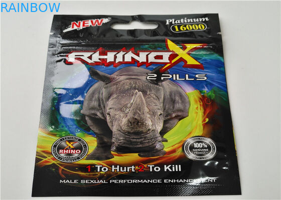 Rhino 7 Swag Platinum 15000 Hap Ambalaj için Alüminyum Folyo Çanta Stand Up