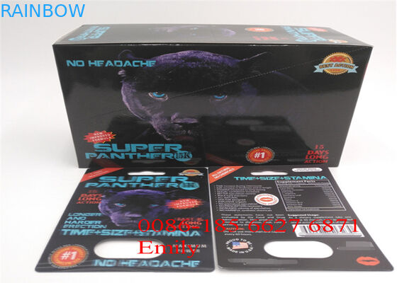 Cinsel Geliştirme Hapları İçin Parlak Laminasyon Ambalaj Kuşe Kağıt Blister Kart Ambalajı