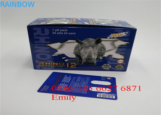 Cinsel Geliştirme Hapları İçin Parlak Laminasyon Ambalaj Kuşe Kağıt Blister Kart Ambalajı