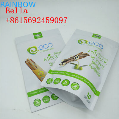 Matt Finish Kilitli Snack Çanta Ambalajı Işık Korumalı Delinme Direnci