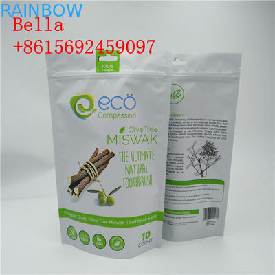 Özelleştirme Renkli Alüminyum Folyo Çantalar Fermuarlı Kurabiye Paketleme için Üst Kol