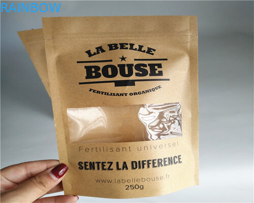 Toz / Şeker / Kahve İçin Ön Taraf Temizle Özel Kağıt Torbaları