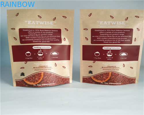 Toz / Şeker / Kahve İçin Ön Taraf Temizle Özel Kağıt Torbaları