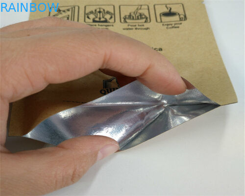 Toz / Şeker / Kahve İçin Ön Taraf Temizle Özel Kağıt Torbaları