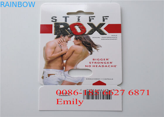 Kabartma Yüzey Etkili Kullanışlı Rhino Pills Blister Ambalaj Ambalajı