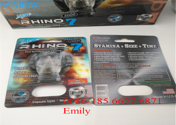 Max Man Kapsül Paketinin Geliştirilmesi İçin OEM Blister Kart Ambalajı