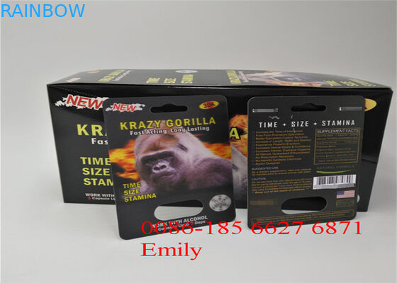 Max Man Kapsül Paketinin Geliştirilmesi İçin OEM Blister Kart Ambalajı