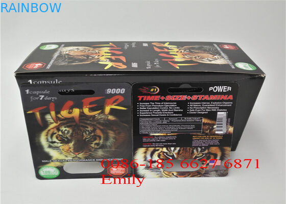 Max Man Kapsül Paketinin Geliştirilmesi İçin OEM Blister Kart Ambalajı