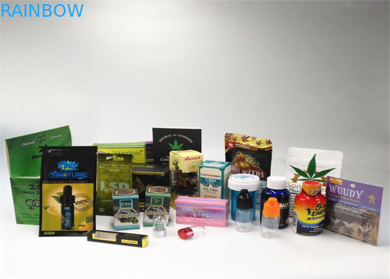 Şeffaf Folyo ile Alüminyum Folyo Bitkisel Tütsü Ambalaj Mat OPP Malzeme