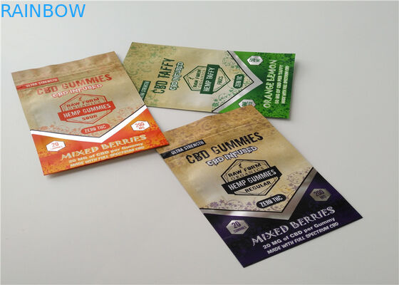 Şeffaf Folyo ile Alüminyum Folyo Bitkisel Tütsü Ambalaj Mat OPP Malzeme