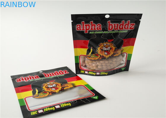 Şeffaf Folyo ile Alüminyum Folyo Bitkisel Tütsü Ambalaj Mat OPP Malzeme