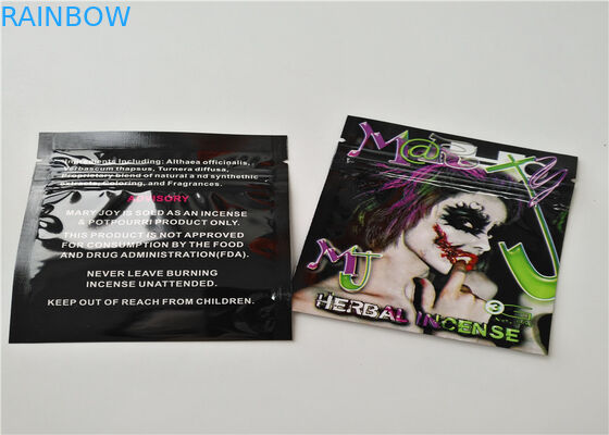 Şeffaf Folyo ile Alüminyum Folyo Bitkisel Tütsü Ambalaj Mat OPP Malzeme