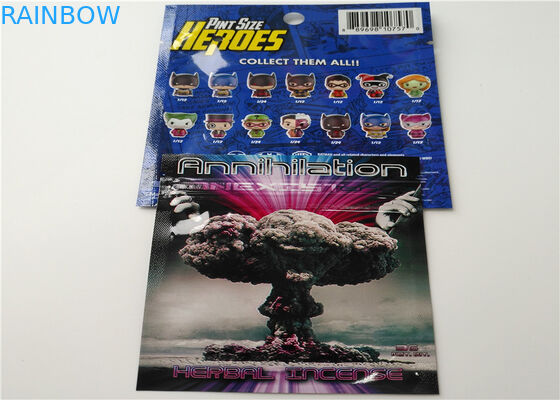 Şeffaf Folyo ile Alüminyum Folyo Bitkisel Tütsü Ambalaj Mat OPP Malzeme