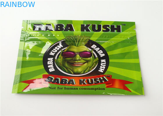 Şeffaf Folyo ile Alüminyum Folyo Bitkisel Tütsü Ambalaj Mat OPP Malzeme