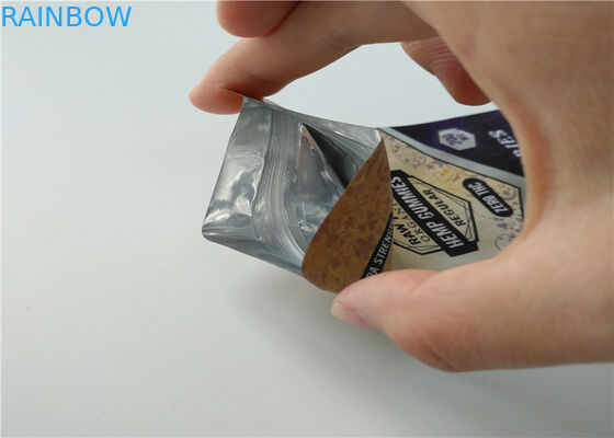 Küçük Tabakalı Bitkisel Tütsü Ambalajı Özel Logo, Alüminyum Tabakalı Lamine Baskılı