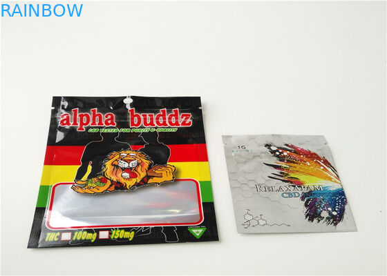 Küçük Tabakalı Bitkisel Tütsü Ambalajı Özel Logo, Alüminyum Tabakalı Lamine Baskılı