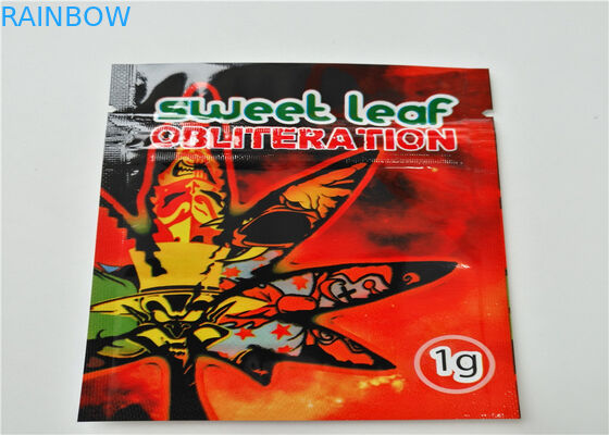 Küçük Tabakalı Bitkisel Tütsü Ambalajı Özel Logo, Alüminyum Tabakalı Lamine Baskılı