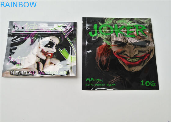 Küçük Tabakalı Bitkisel Tütsü Ambalajı Özel Logo, Alüminyum Tabakalı Lamine Baskılı