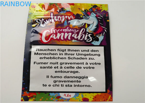 Küçük Tabakalı Bitkisel Tütsü Ambalajı Özel Logo, Alüminyum Tabakalı Lamine Baskılı