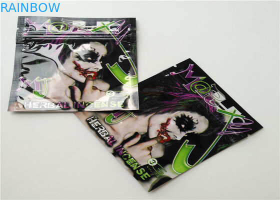 Buttom Kapatma Bitkisel Tütsü Ambalajı Hava Geçirmez Fermuar Contalı Gravür Baskı