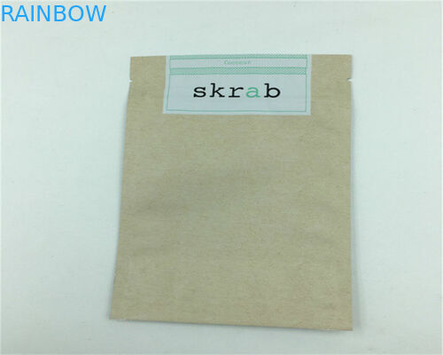 Yeniden Kapanabilir Fermuarlı Kağıt Gıda Torbaları Kurutulmuş Meyve Somunu İçin Yüksek Mukavemetli Tam Renkli Baskı