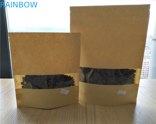 Yeniden Kapanabilir Fermuarlı Kağıt Gıda Torbaları Kurutulmuş Meyve Somunu İçin Yüksek Mukavemetli Tam Renkli Baskı