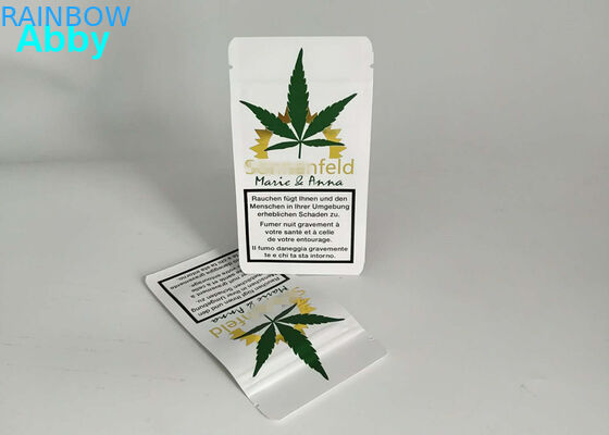 Baskı Altın Mat Alüminyum Folyo Çantalar Gaz Bariyeri Yan Kıskaç 10000 Adedi