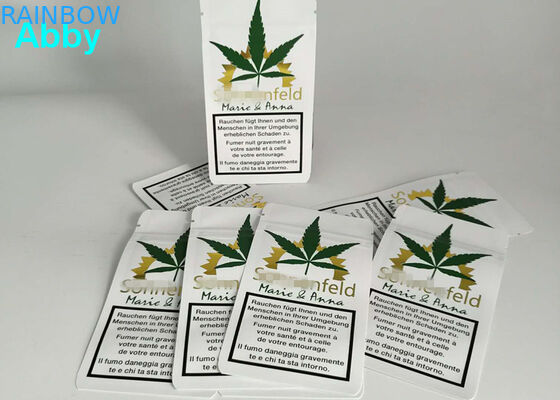 Baskı Altın Mat Alüminyum Folyo Çantalar Gaz Bariyeri Yan Kıskaç 10000 Adedi