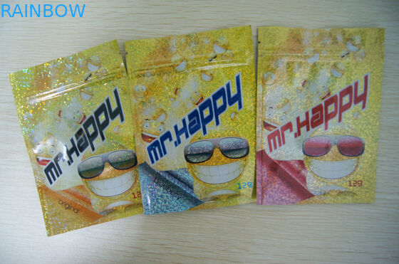 CBD Ürünü İçin Gıda Sınıfı Plastik Fermuarlı Çanta 8 Renk 46 * 33 * 30cm