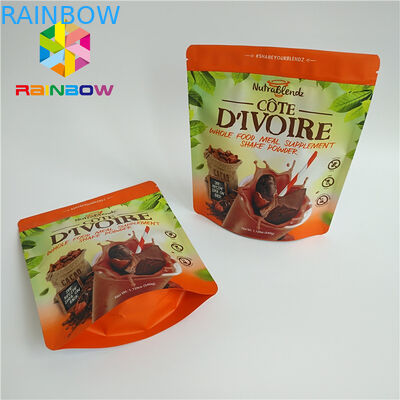 Gıda Sınıfı Plastik Torbalar Paketleme, Matt Snack İçin Çanta Stand Up