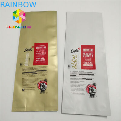 Büyük Boy Plastik Torbalar Paketleme, Valf Quad Seal Tarafı ile Alüminyum Folyo Çanta