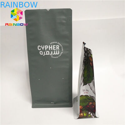 Büyük Boy Plastik Torbalar Paketleme, Valf Quad Seal Tarafı ile Alüminyum Folyo Çanta