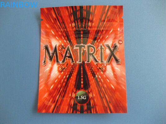 Üç Taraflı Mühür Torbası Mylar Folyo Malzemesi İpper Üstü Saplı