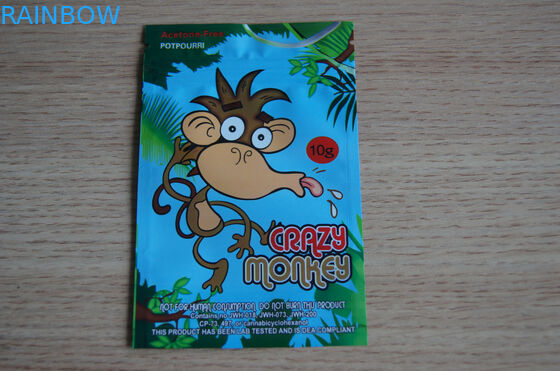 40mg Plastik Fermuar Çanta Altın Hava Damgalama - Bariyer 100 Mikron Kalınlığı