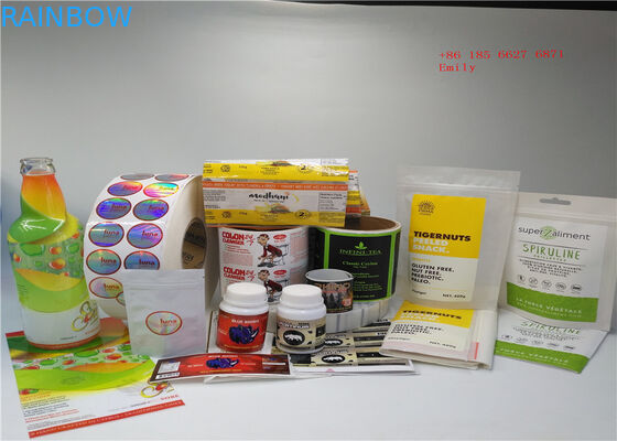 Yapışkanlı Suya Dayanıklı 3D Shrink Sleeve Etiketleri